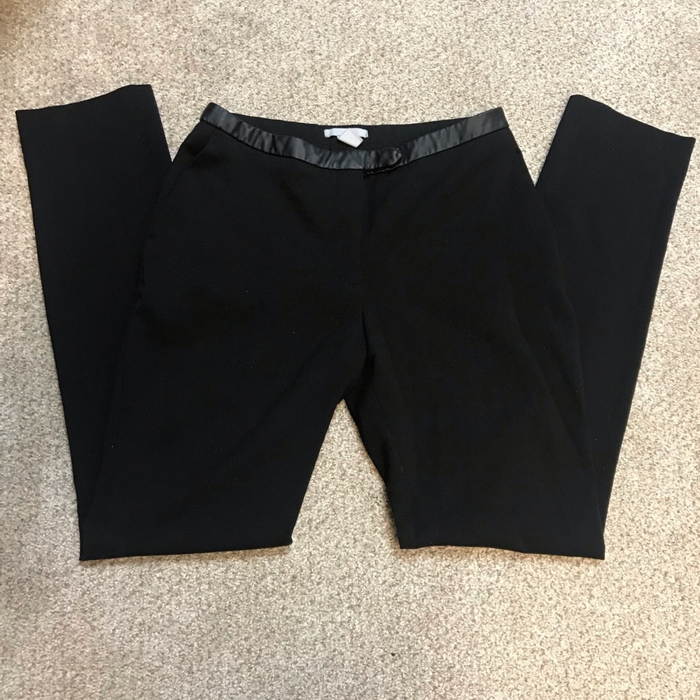 Cropped slim dress pant
